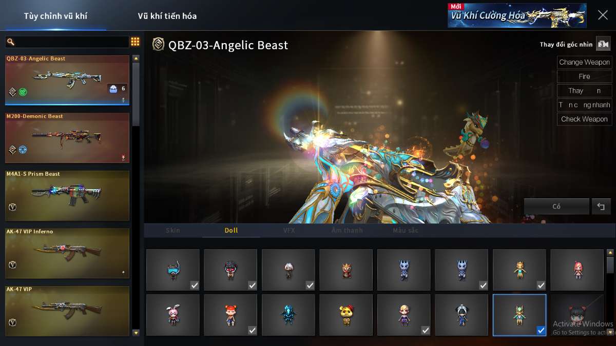 shop acc cf uy tin gia re